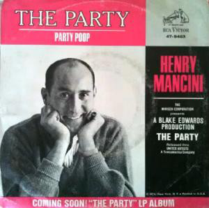 The Party / Party Poop soundtrack single Henry Mancini